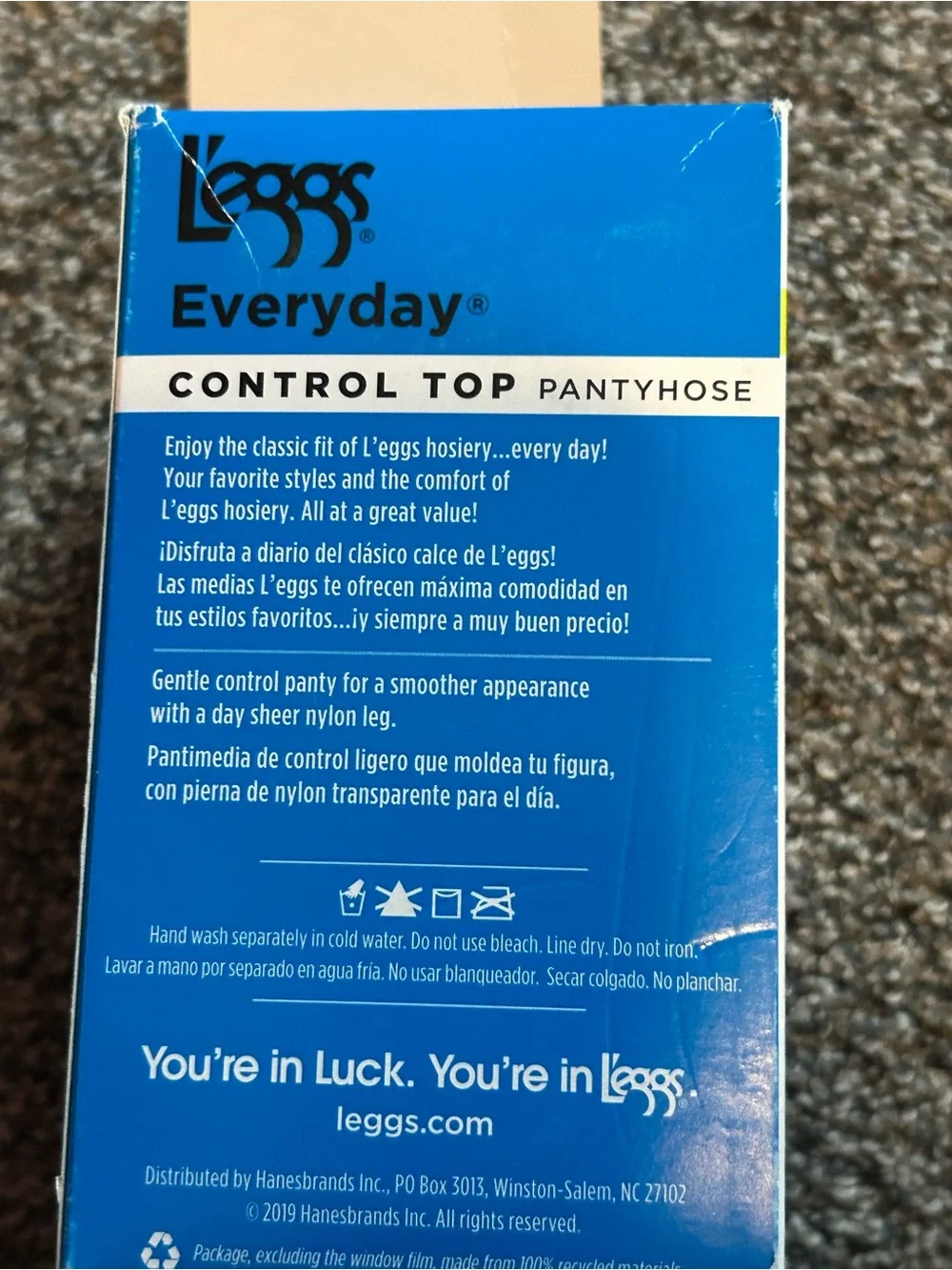 New L'eggs Everyday Control Top Pantyhose - Size Q Large Jet Black / Dark